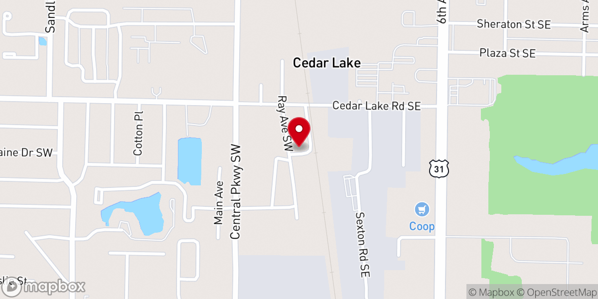 Map showing location of New Jones Chapel