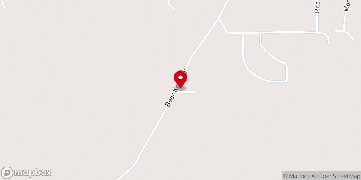Map showing location of Bear Creek Congregational Meth