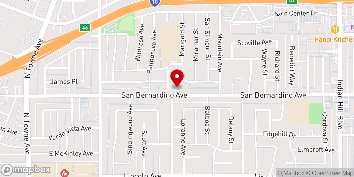 Map showing location of Holy Missionary Baptist Church