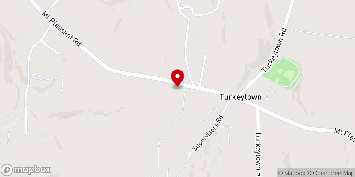 Map showing location of Bible Alliance Church