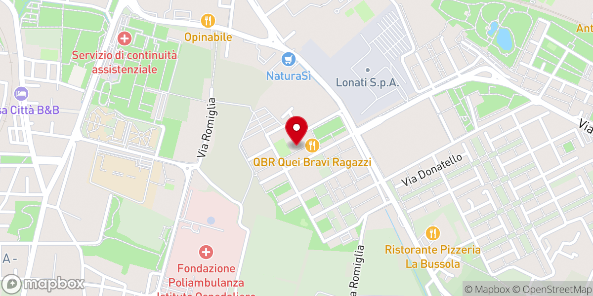 Map showing location of Oratorio le 2 Sante