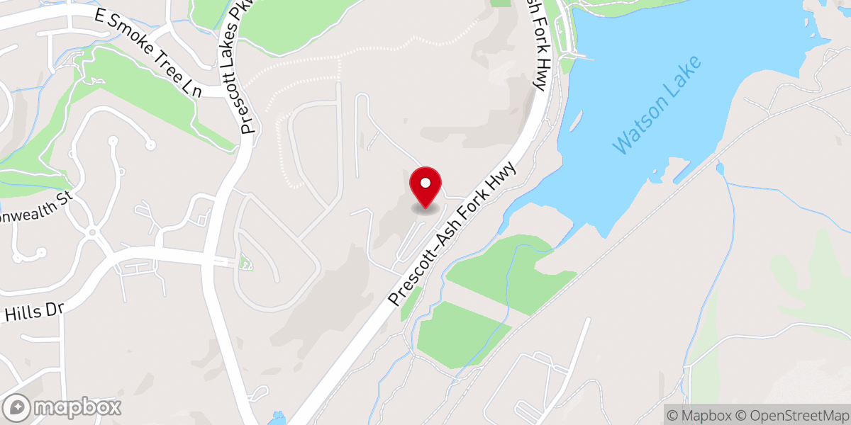 Map showing location of Prescott Life Church Assemblies of God