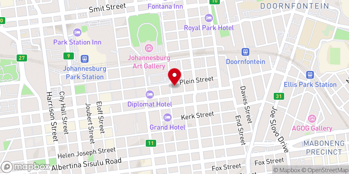 Map showing location of 12 Apostolic Church