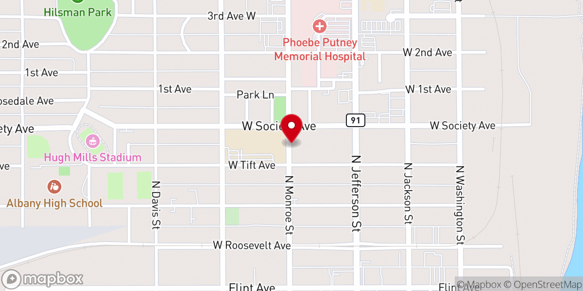 Map showing location of Mission Chapel