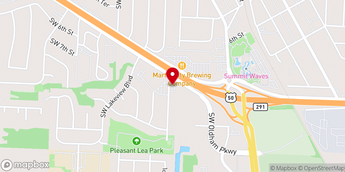 Map showing location of Summit Park Church Ministry Center