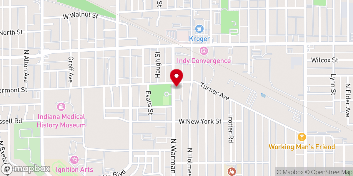 Map showing location of St Anthony Catholic Church