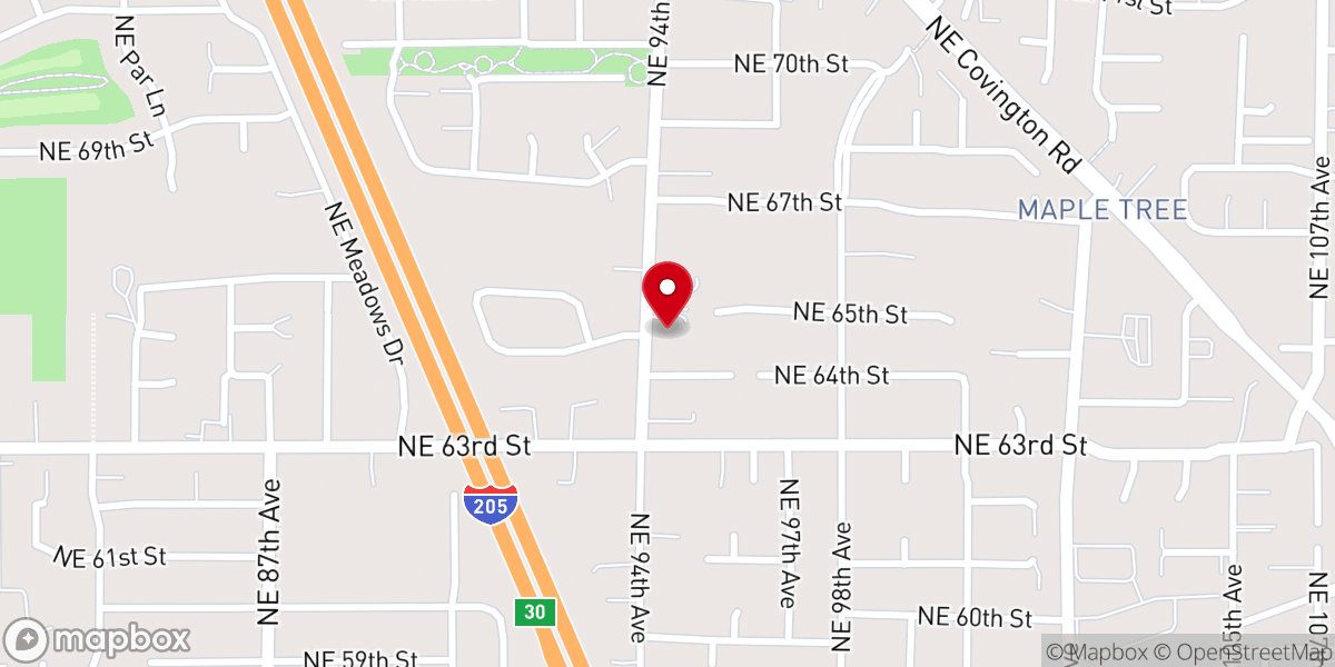 Map showing location of House of Faith Church