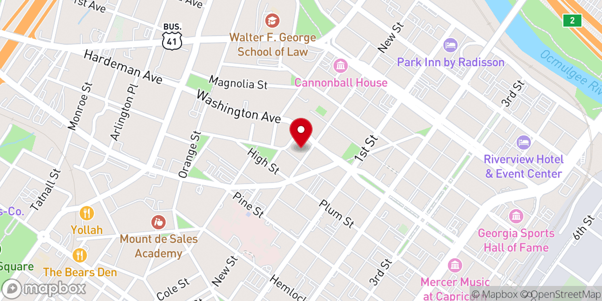 Map showing location of St Joseph Catholic Church