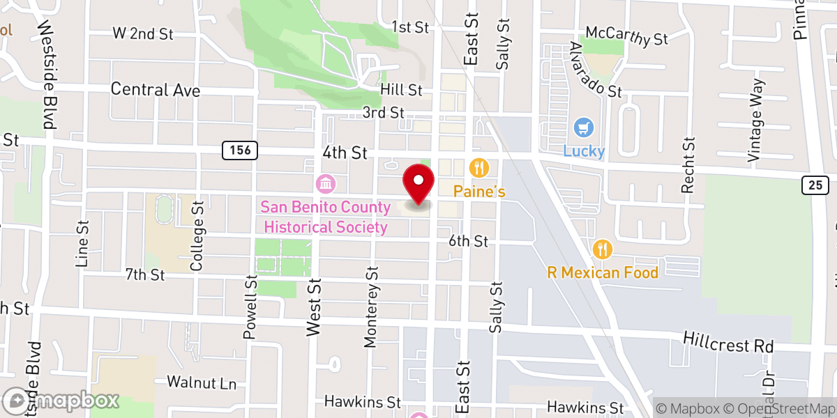 Map showing location of Llamada Final Hollister