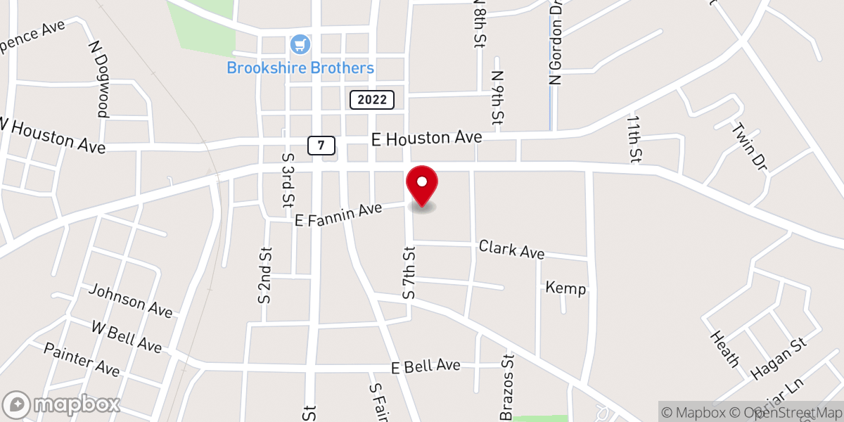 Map showing location of Methodist Outreach Center