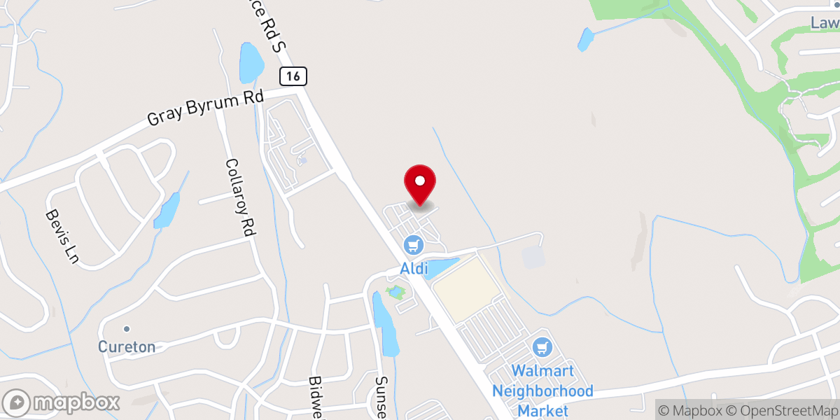 Map showing location of Everbrook Academy of Waxhaw