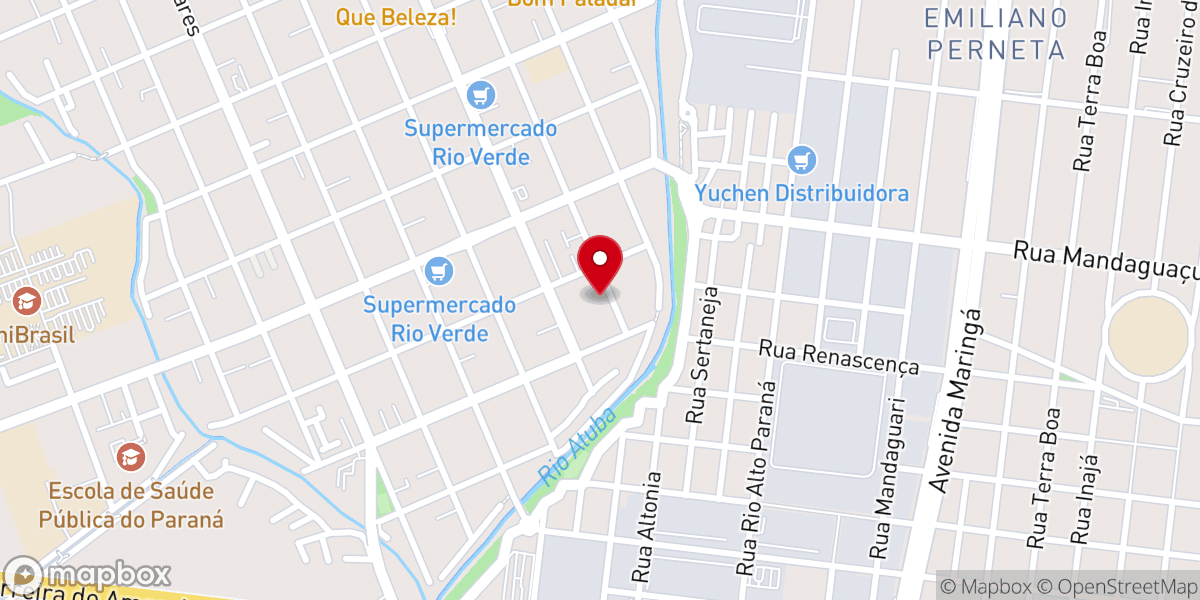 Map showing location of Igreja Batista Ebenézer