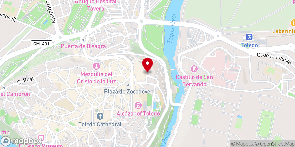 Map showing location of Capilla de San Jeronimo