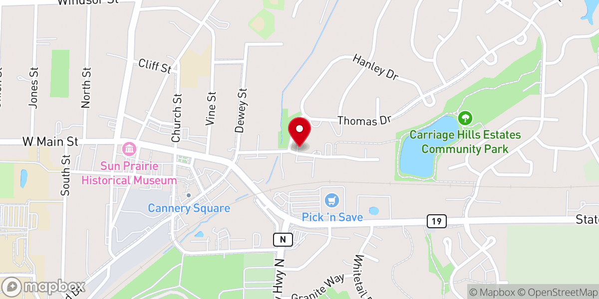 Map showing location of The Colonial Club