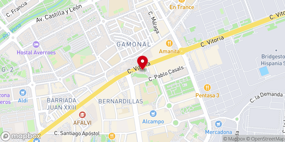 Map showing location of Iglesia de Santa María la Real y Antigua
