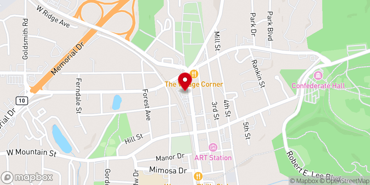 Map showing location of Stone Mountain Chapel