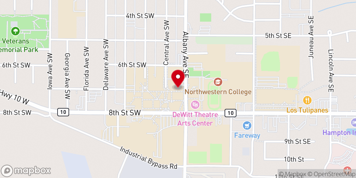 Map showing location of Christ Chapel