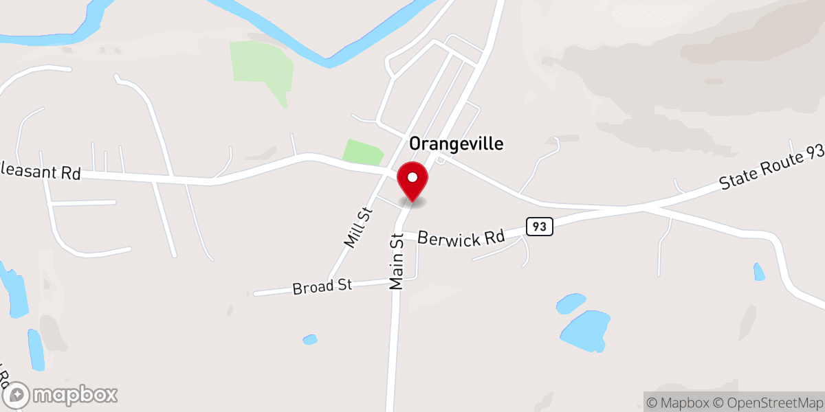 Map showing location of St James United Ch of Christ