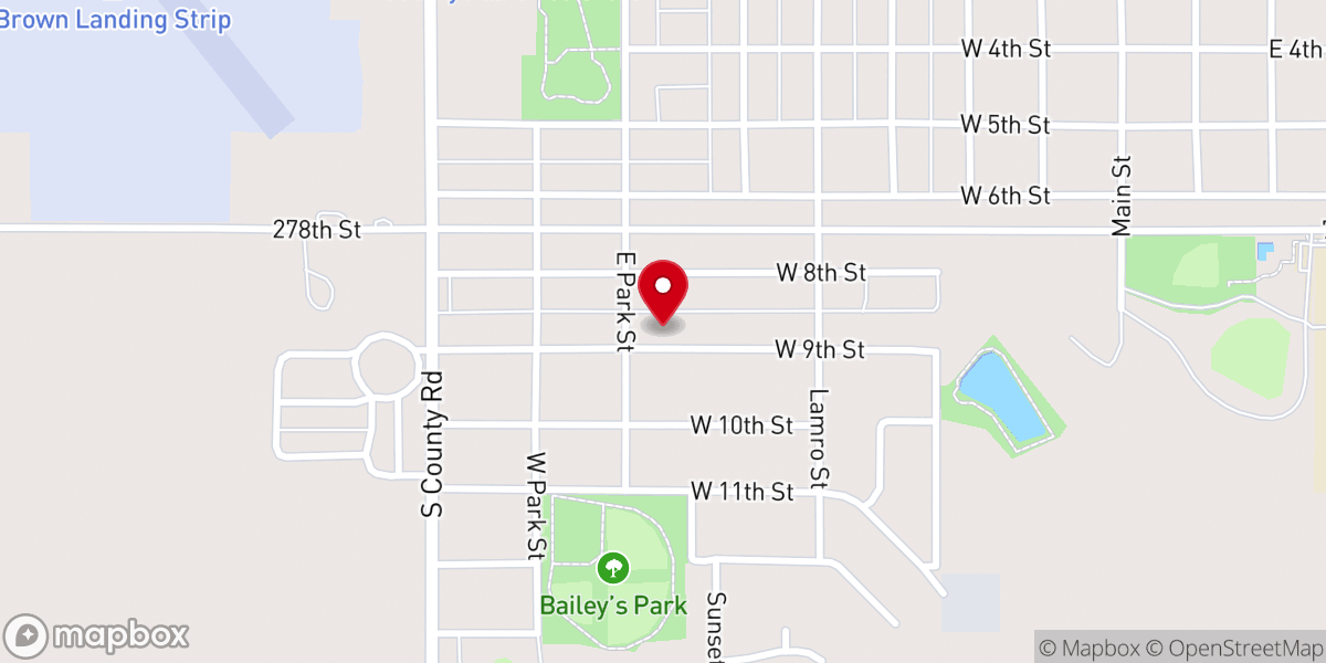 Map showing location of Trinity Episcopal Church