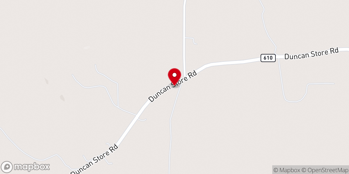 Map showing location of Pleasant View Baptist Church