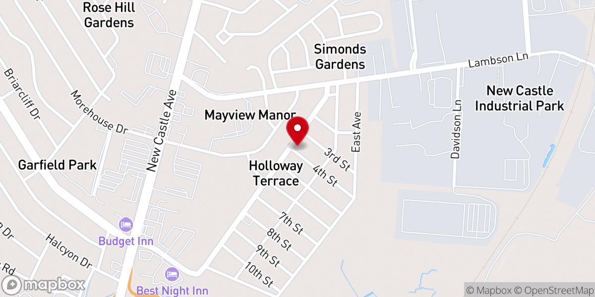 Map showing location of Iglesia Casa De Oración