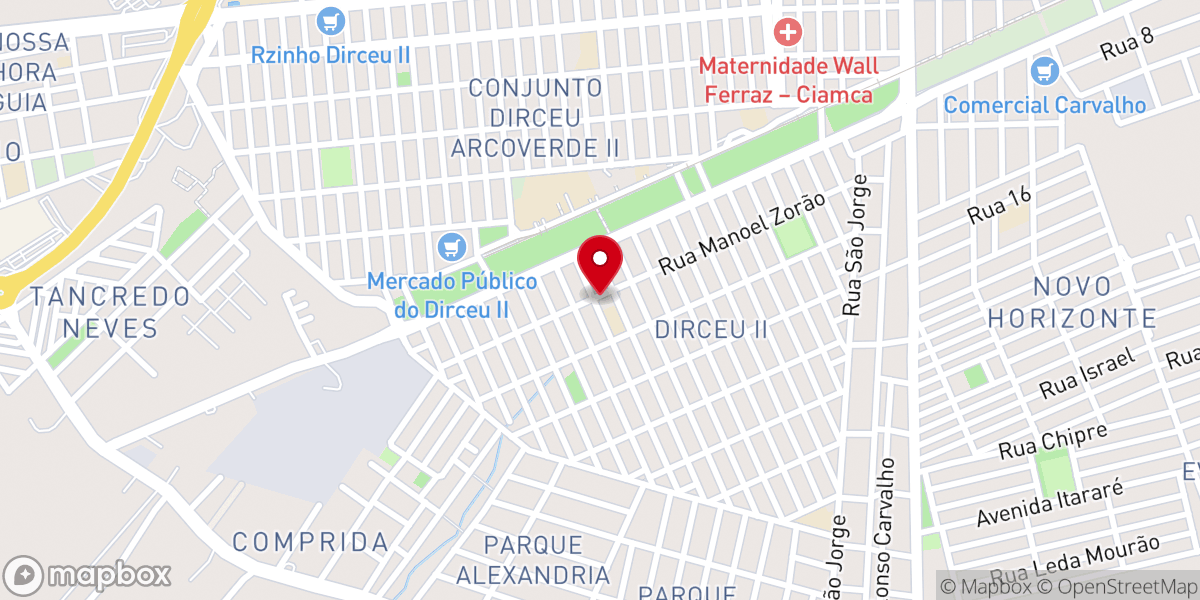 Map showing location of Igreja Batista da Ressurreição