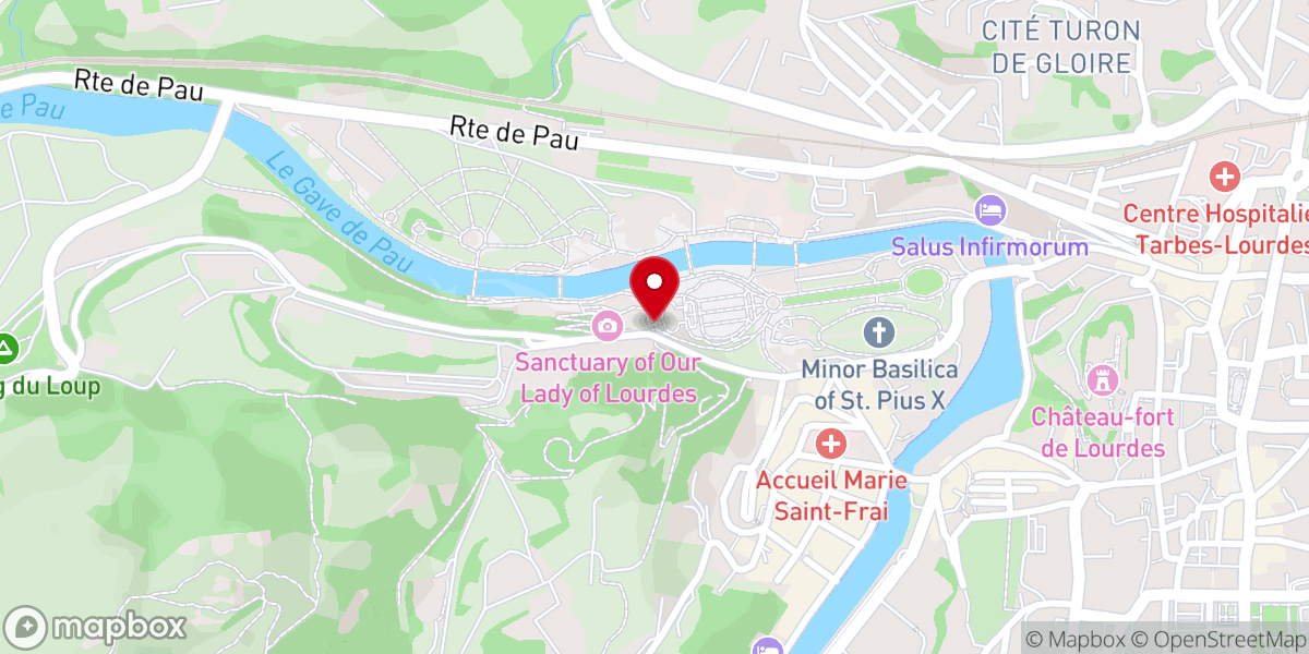 Map showing location of Porte de la Crypte