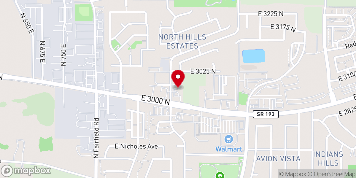 Map showing location of Bethany Korean Baptist Church