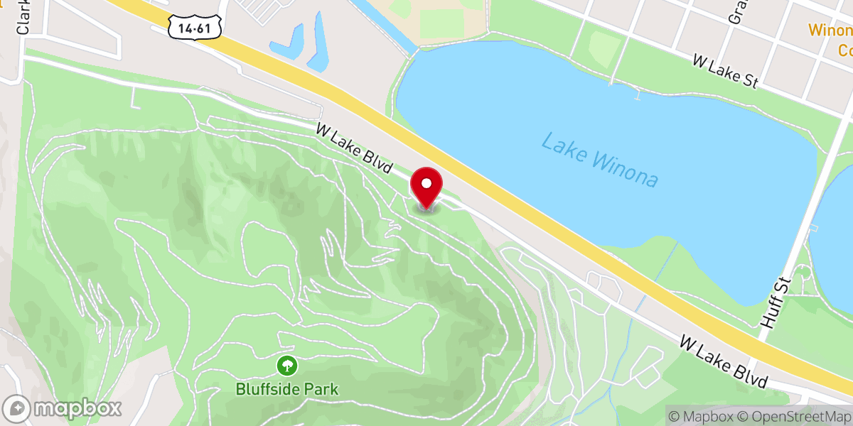 Map showing location of Holzinger Lodge