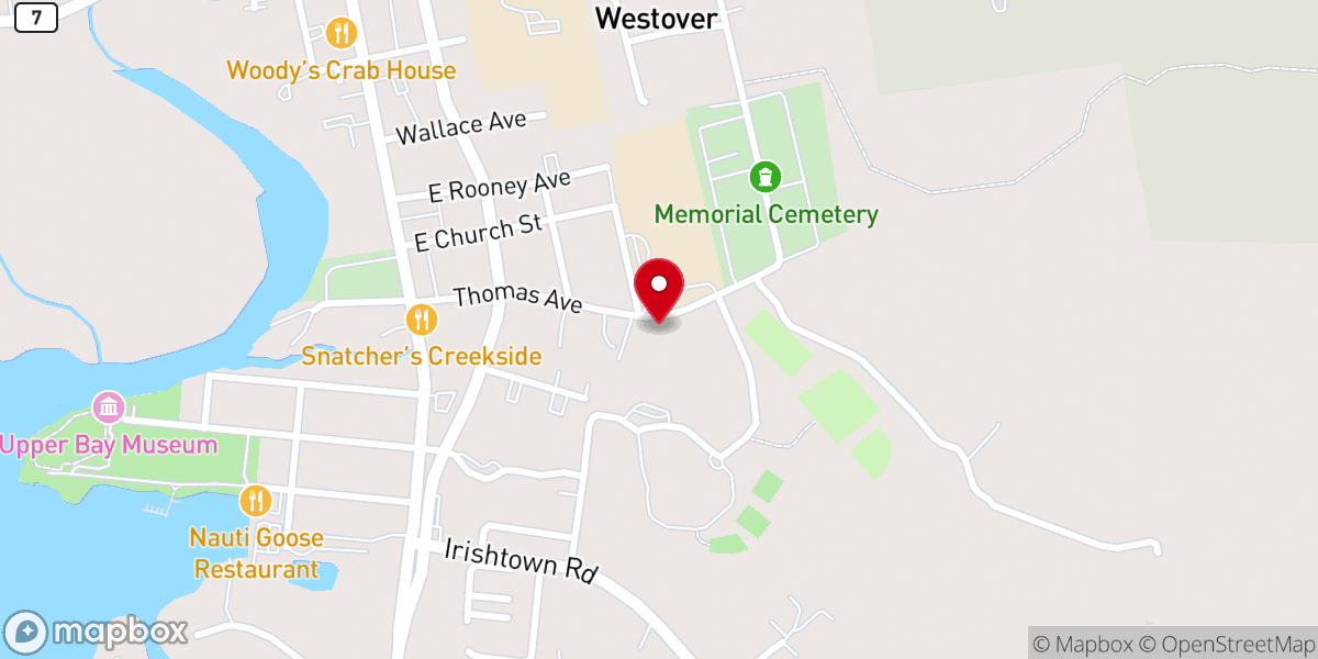 Map showing location of North East Church of God