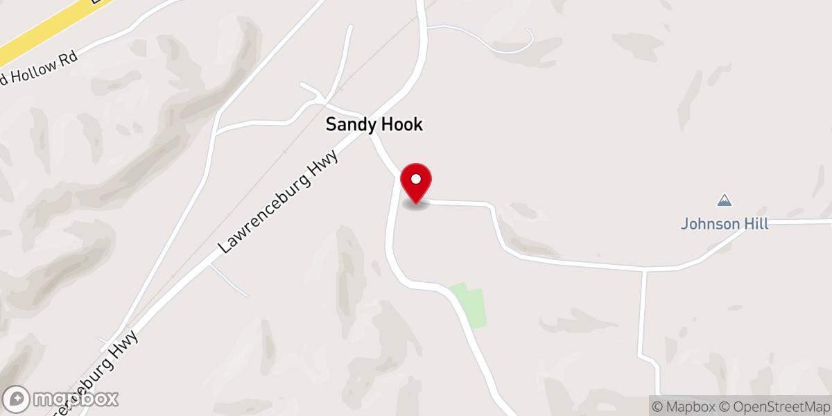Map showing location of St Ruth PB Church