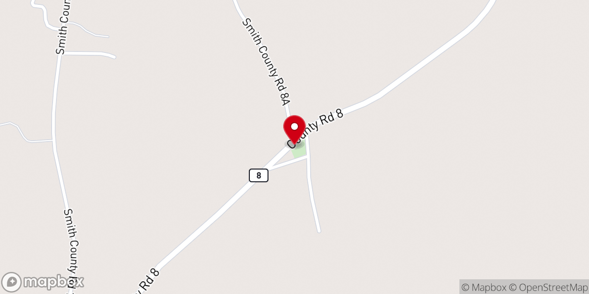 Map showing location of Pine Valley Church