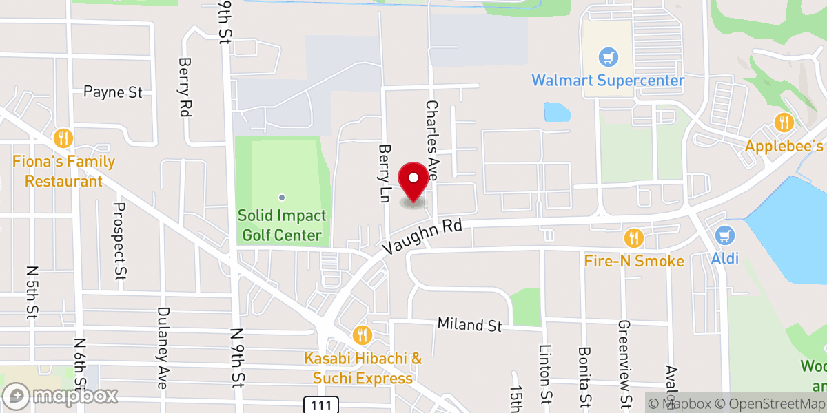 Map showing location of St Pauls Lutheran Church