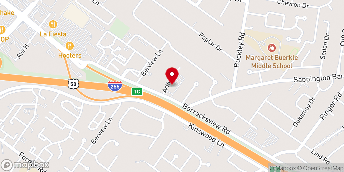 Map showing location of Apostolic Pentecostal Church