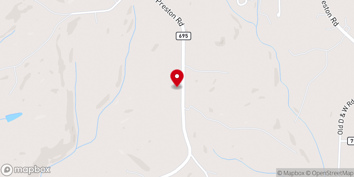Map showing location of True Gospel Holiness Church