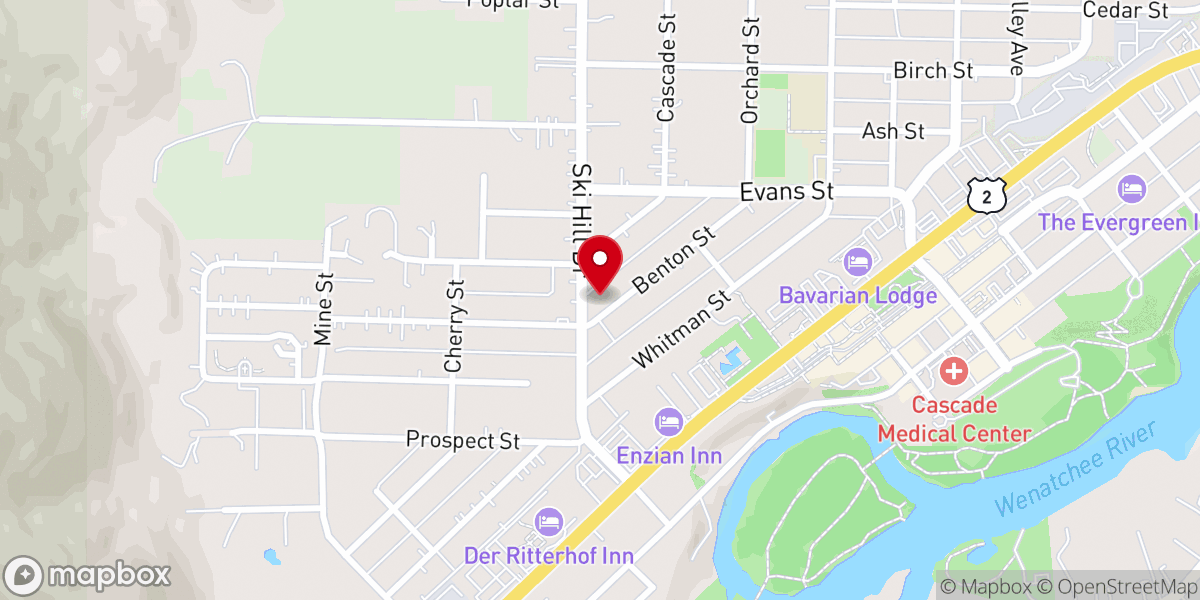 Map showing location of Spirit Life Center
