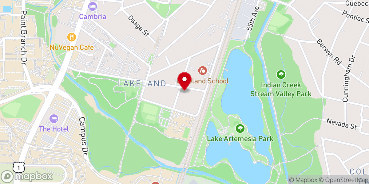 Map showing location of Embry AME Church