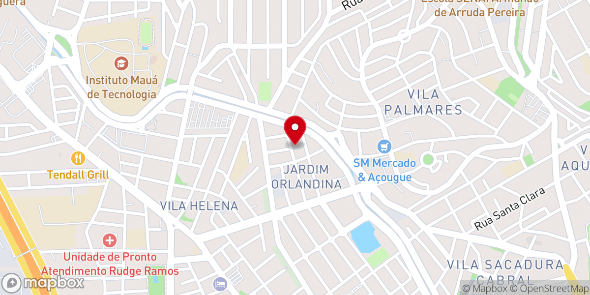 Map showing location of Igreja Batista Restaura