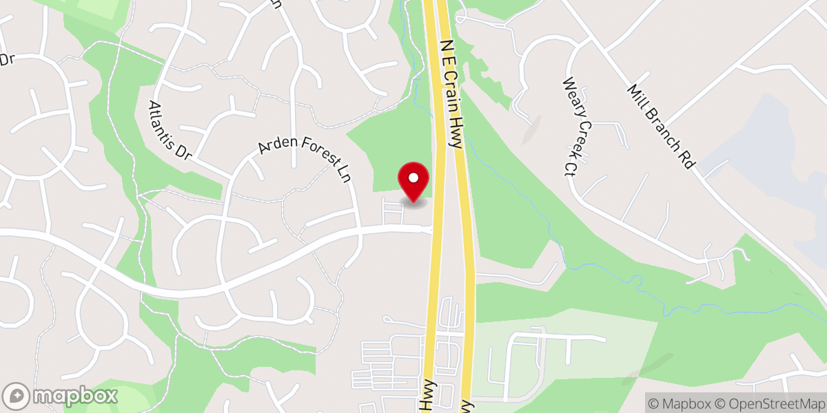 Map showing location of All Saints Lutheran Church