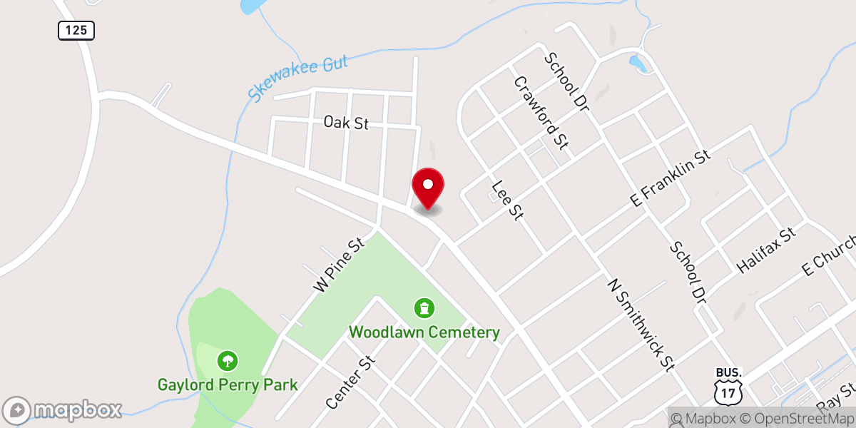 Map showing location of Church of God