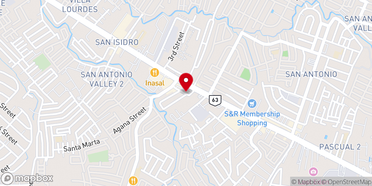 Map showing location of Living Word Foursquare Church