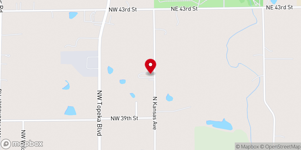 Map showing location of Bethel Baptist Church
