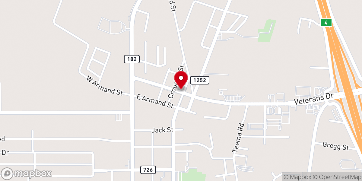 Map showing location of Pelican Ace Hardware & Lumber