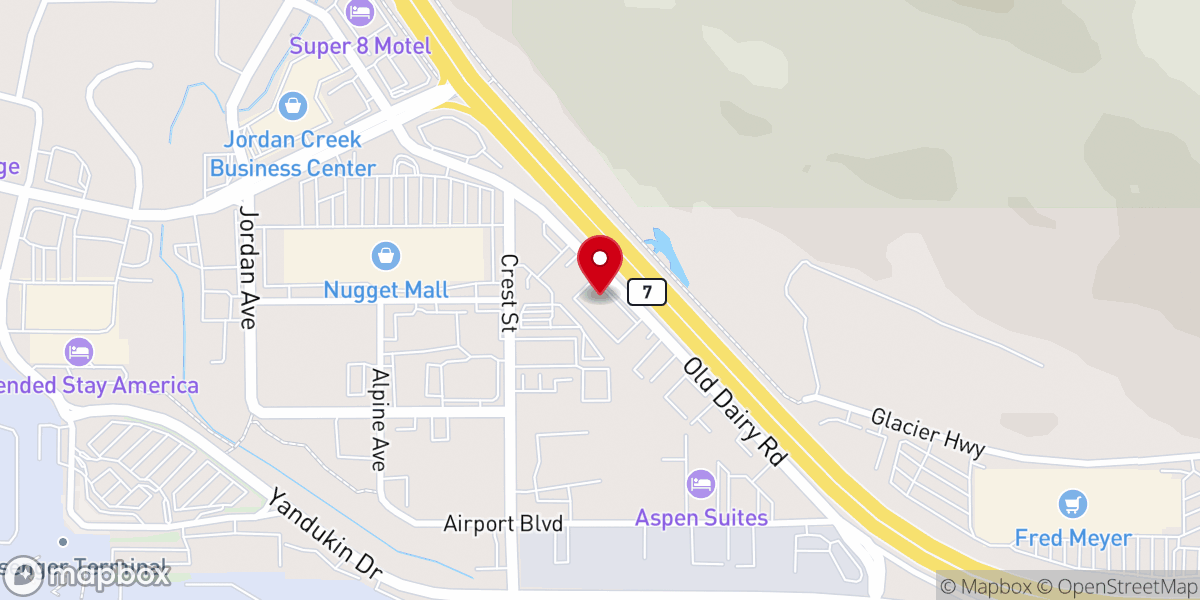 Map showing location of Lighthouse Baptist Church