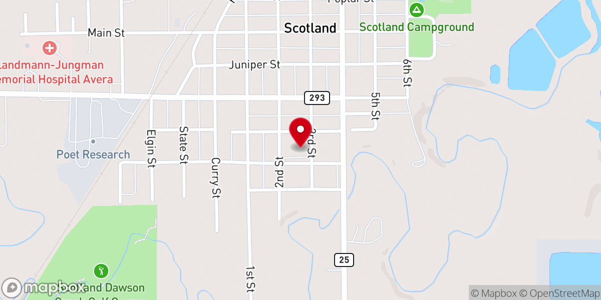 Map showing location of St George's Catholic Church