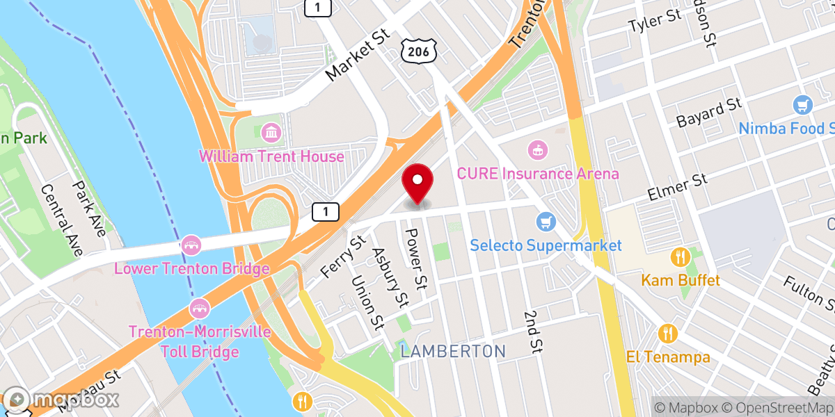 Map showing location of Iglesia Profetica La Voz de Dios Vive