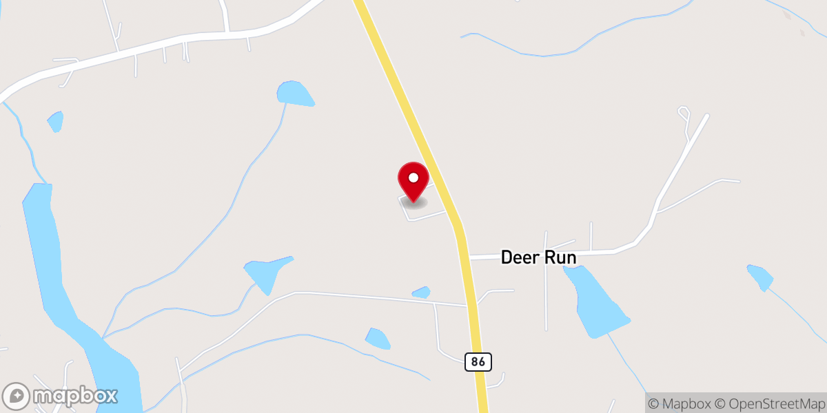 Map showing location of Mount Zion African Methodist Episcopal Church