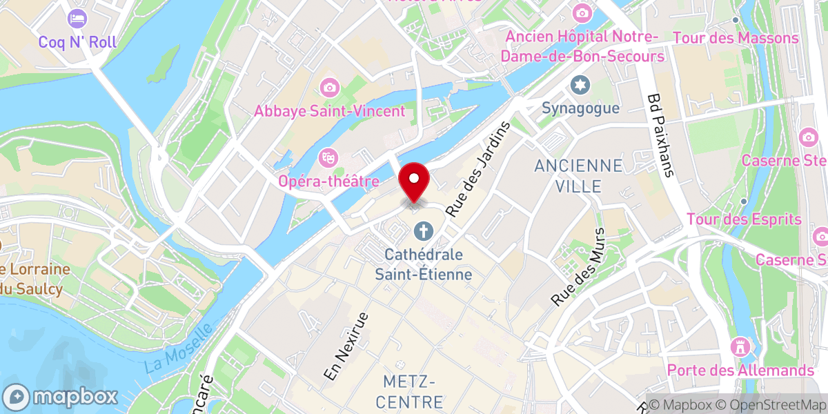Map showing location of Œuvre de la cathédrale