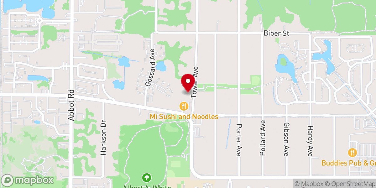 Map showing location of Towar Hart Baptist Church