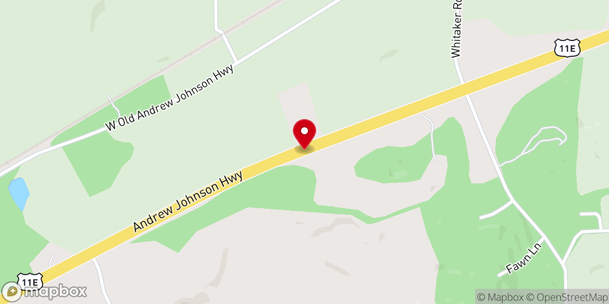 Map showing location of Tabernacle baptist church